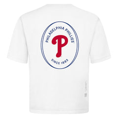 White Philadelphia Phillies Levelwear Signet Oversized Luxe Signature Knit T-Shirt