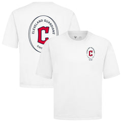 White Cleveland Guardians Levelwear Signet Oversized Luxe Signature Knit T-Shirt