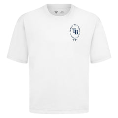 White Tampa Bay Rays Levelwear Signet Oversized Luxe Signature Knit T-Shirt