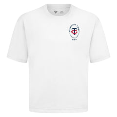 White Minnesota Twins Levelwear Register Oversized Luxe Signature Knit T-Shirt