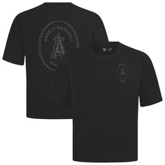 Black Los Angeles Angels Levelwear Register Oversized Luxe Signature Knit T-Shirt
