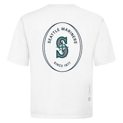 White Seattle Mariners Levelwear Register Oversized Luxe Signature Knit T-Shirt