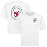 White Washington Nationals Levelwear Register Oversized Luxe Signature Knit T-Shirt