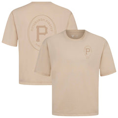 Khaki Pittsburgh Pirates Levelwear Register Oversized Luxe Signature Knit T-Shirt