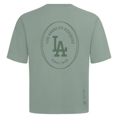 Green Los Angeles Dodgers Levelwear Register Oversized Luxe Signature Knit T-Shirt