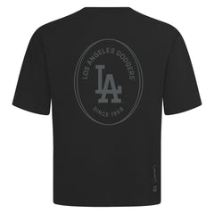 Black Los Angeles Dodgers Levelwear Register Oversized Luxe Signature Knit T-Shirt