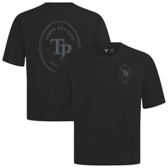 Black Tampa Bay Rays Levelwear Register Oversized Luxe Signature Knit T-Shirt