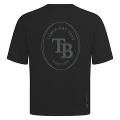 Black Tampa Bay Rays Levelwear Register Oversized Luxe Signature Knit T-Shirt