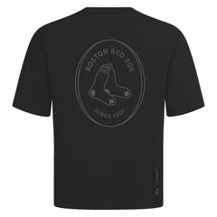 Black Boston Red Sox Levelwear Register Oversized Luxe Signature Knit T-Shirt
