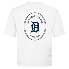 White Detroit Tigers Levelwear Register Oversized Luxe Signature Knit T-Shirt