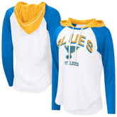NHL St. Louis Blues G-III 4Her by Carl Banks Women's MVP Hooded Long-Sleeve T-Shirt