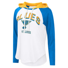 NHL St. Louis Blues G-III 4Her by Carl Banks Women's MVP Hooded Long-Sleeve T-Shirt