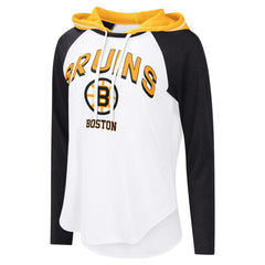 NHL Boston Bruins G-III 4Her by Carl Banks Women's MVP Hooded Long-Sleeve T-Shirt