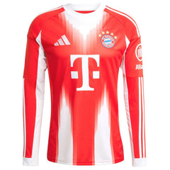 Bayern Munich 2025/26 Home Replica Long Sleeve Custom Jersey