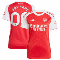 Arsenal Women's 2025/26 Home Replica Custom Jersey