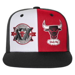 Mitchell & Ness Chicago Bulls Youth 20th Anniversary Duo Front Snapback Hat