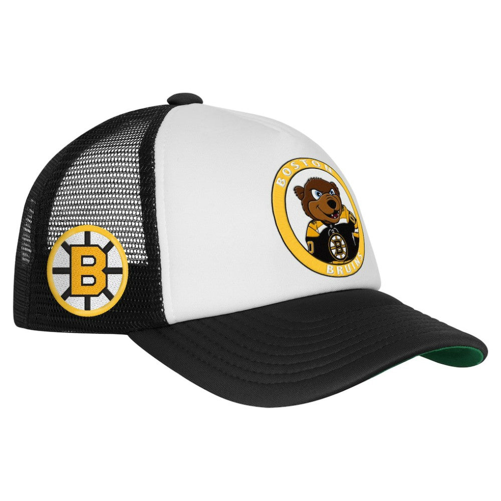 NHL Boston Bruins Mitchell & Ness Youth Mascot Adjustable Trucker Hat