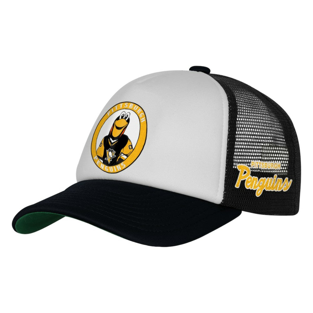 NHL Pittsburgh Penguins Mitchell & Ness Youth Mascot Adjustable Trucker Hat