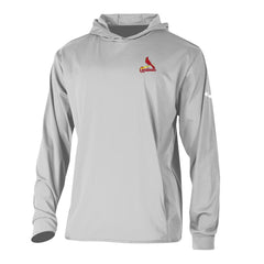Gray St. Louis Cardinals Columbia Long Drive Pullover Hoodie