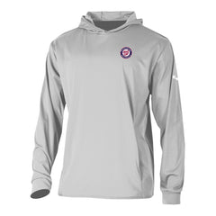 Gray Washington Nationals Columbia Long Drive Pullover Hoodie