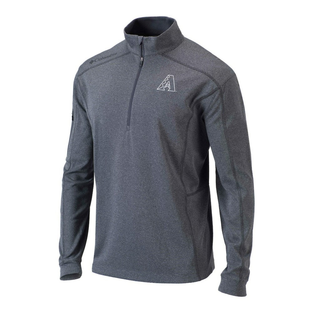 Gray Arizona Diamondbacks Columbia Omni-Wick Shotgun Quarter-Zip Pullover