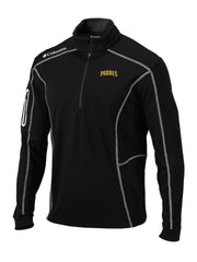 Black San Diego Padres Columbia Omni-Wick Shotgun Quarter-Zip Pullover