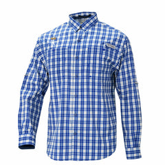 Royal Kansas City Royals Columbia Super Tamiami Omni-Shade Long Sleeve Button-Down Shirt