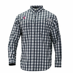 Navy Cleveland Guardians Columbia Super Tamiami Omni-Shade Long Sleeve Button-Down Shirt