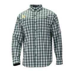 Green Athletics Columbia Super Tamiami Omni-Shade Long Sleeve Button-Down Shirt