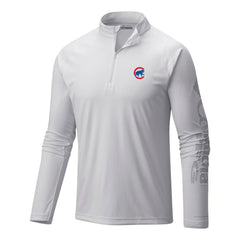 White Chicago Cubs Columbia Terminal Tackle Omni-Wick Raglan Quarter-Zip Pullover