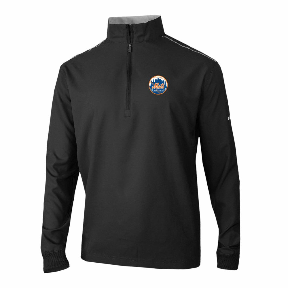 Black New York Mets Columbia Omni-Wick Bogey's Paradise Quarter-Zip Pullover