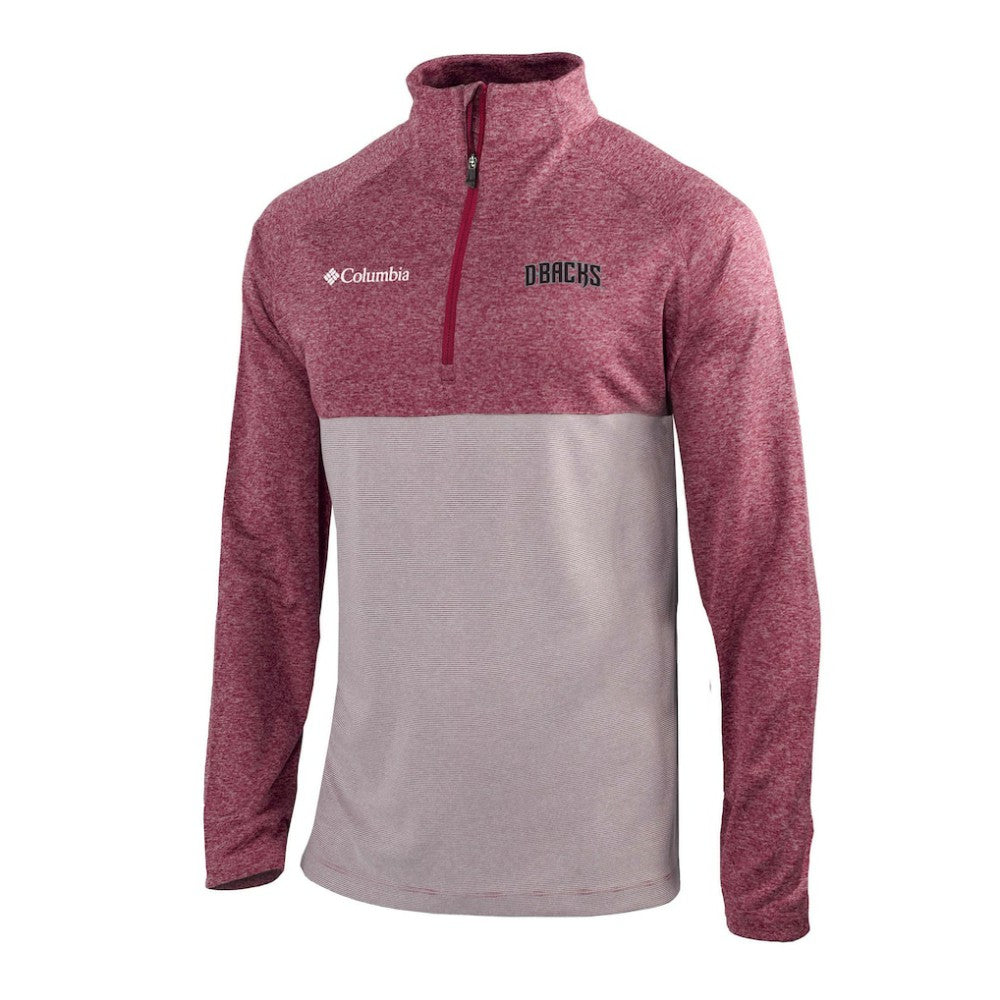 Red Arizona Diamondbacks Columbia Omni-Wick Raglan Rockin' It Quarter-Zip Pullover