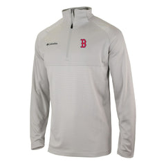 Gray Boston Red Sox Columbia Omni-Wick Raglan Rockin' It Quarter-Zip Pullover