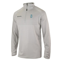 Gray Seattle Mariners Columbia Omni-Wick Raglan Rockin' It Quarter-Zip Pullover