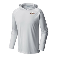White San Francisco Giants Columbia Terminal Tackle Omni-Shade Pullover Hoodie
