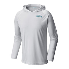 White Seattle Mariners Columbia Terminal Tackle Omni-Shade Pullover Hoodie