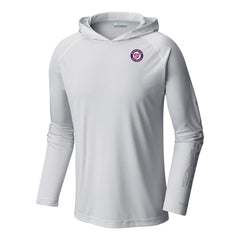 White Washington Nationals Columbia Terminal Tackle Omni-Shade Pullover Hoodie