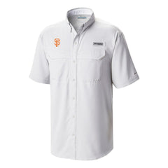 White San Francisco Giants Columbia Omni-Wick Low Drag Offshore Button-Up Shirt