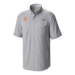 Gray San Francisco Giants Columbia Omni-Wick Low Drag Offshore Button-Up Shirt