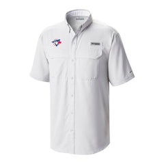 White Toronto Blue Jays Columbia Omni-Wick Low Drag Offshore Button-Up Shirt