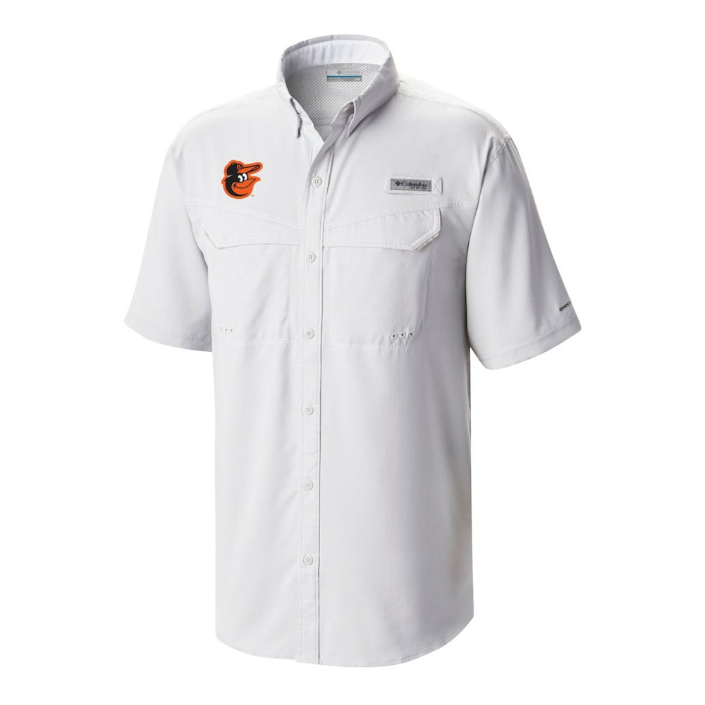 White Baltimore Orioles Columbia Omni-Wick Low Drag Offshore Button-Up Shirt