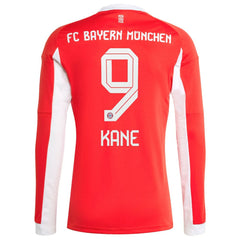 Harry Kane Bayern Munich 2025/26 Home Replica Long Sleeve Jersey