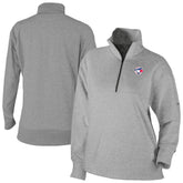 Gray Toronto Blue Jays Columbia Women's Birchwood Hills Quarter-Zip Pullover