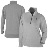 Gray Chicago White Sox Columbia Women's Birchwood Hills Quarter-Zip Pullover