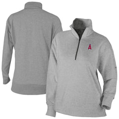 Gray Los Angeles Angels Columbia Women's Birchwood Hills Quarter-Zip Pullover