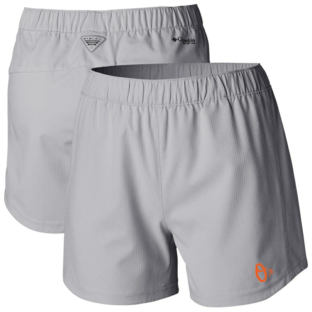Gray Baltimore Orioles Columbia Women's Tamiami Pull-On Shorts