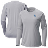 Gray Kansas City Royals Columbia Tidal Tee II Long Sleeve T-Shirt