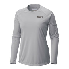 Gray San Diego Padres Columbia Tidal Tee II Long Sleeve T-Shirt