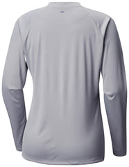 Gray Los Angeles Angels Columbia Tidal Tee II Long Sleeve T-Shirt