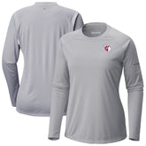 Gray Cleveland Guardians Columbia Tidal Tee II Long Sleeve T-Shirt